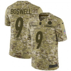 Nike Steelers #9 Chris Boswell Camo Mens Stitched NFL Limited 2018 Salute To Service Jersey Nike Steelers #9 Chris Boswell Camo Mens Stitched NFL Limited 2018 Salute To Service Jersey