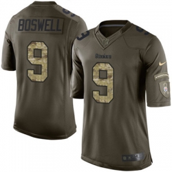 Nike Steelers #9 Chris Boswell Green Mens Stitched NFL Limited 2015 Salute to Service Jersey Nike Steelers #9 Chris Boswell Green Mens Stitched NFL Limited 2015 Salute to Service Jersey