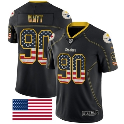 Nike Steelers 90 T. J. Watt Black Men s Stitched NFL Limited Rush 0 Nike Steelers 90 T. J. Watt Black Men s Stitched NFL Limited Rush 0