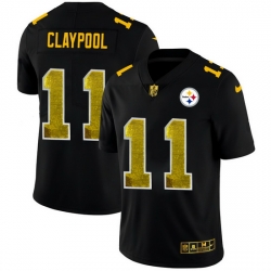 Pittsburgh Steelers 11 Chase Claypool Men Black Nike Golden Sequin Vapor Limited NFL Jersey Pittsburgh Steelers 11 Chase Claypool Men Black Nike Golden Sequin Vapor Limited NFL Jersey
