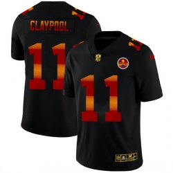 Pittsburgh Steelers 11 Chase Claypool Men Black Nike Red Orange Stripe Vapor Limited NFL Jersey Pittsburgh Steelers 11 Chase Claypool Men Black Nike Red Orange Stripe Vapor Limited NFL Jersey