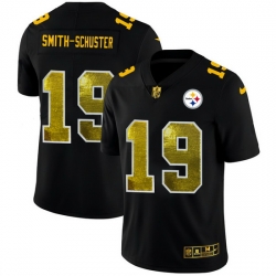 Pittsburgh Steelers 19 JuJu Smith Schuster Men Black Nike Golden Sequin Vapor Limited NFL Jersey Pittsburgh Steelers 19 JuJu Smith Schuster Men Black Nike Golden Sequin Vapor Limited NFL Jersey