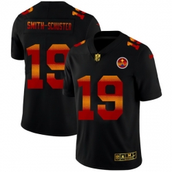 Pittsburgh Steelers 19 JuJu Smith Schuster Men Black Nike Red Orange Stripe Vapor Limited NFL Jersey Pittsburgh Steelers 19 JuJu Smith Schuster Men Black Nike Red Orange Stripe Vapor Limited NFL Jersey