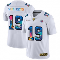 Pittsburgh Steelers 19 JuJu Smith Schuster Men White Nike Multi Color 2020 NFL Crucial Catch Limited NFL Jersey Pittsburgh Steelers 19 JuJu Smith Schuster Men White Nike Multi Color 2020 NFL Crucial Catch Limited NFL Jersey