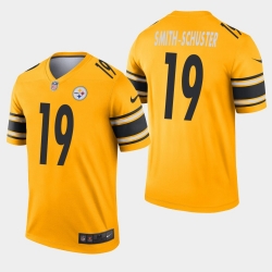 Pittsburgh Steelers 19 JuJu SmithSchuster Inverted Legend Gold Jersey Pittsburgh Steelers 19 JuJu SmithSchuster Inverted Legend Gold Jersey