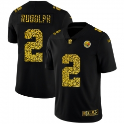 Pittsburgh Steelers 2 Mason Rudolph Men Nike Leopard Print Fashion Vapor Limited NFL Jersey Black Pittsburgh Steelers 2 Mason Rudolph Men Nike Leopard Print Fashion Vapor Limited NFL Jersey Black