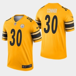 Pittsburgh Steelers 30 James Conner Inverted Legend Gold Jersey Pittsburgh Steelers 30 James Conner Inverted Legend Gold Jersey