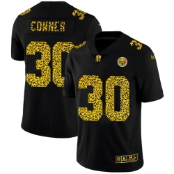 Pittsburgh Steelers 30 James Conner Men Nike Leopard Print Fashion Vapor Limited NFL Jersey Black Pittsburgh Steelers 30 James Conner Men Nike Leopard Print Fashion Vapor Limited NFL Jersey Black