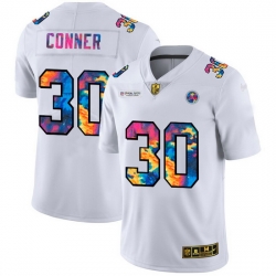 Pittsburgh Steelers 30 James Conner Men White Nike Multi Color 2020 NFL Crucial Catch Limited NFL Jersey Pittsburgh Steelers 30 James Conner Men White Nike Multi Color 2020 NFL Crucial Catch Limited NFL Jersey