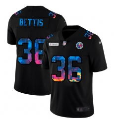 Pittsburgh Steelers 36 Jerome Bettis Men Nike Multi Color Black 2020 NFL Crucial Catch Vapor Untouchable Limited Jersey