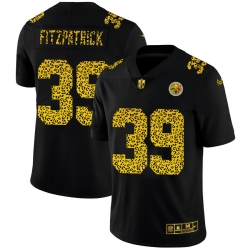 Pittsburgh Steelers 39 Minkah Fitzpatrick Men Nike Leopard Print Fashion Vapor Limited NFL Jersey Black Pittsburgh Steelers 39 Minkah Fitzpatrick Men Nike Leopard Print Fashion Vapor Limited NFL Jersey Black
