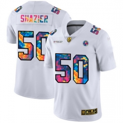 Pittsburgh Steelers 50 Ryan Shazier Men White Nike Multi Color 2020 NFL Crucial Catch Limited NFL Jersey Pittsburgh Steelers 50 Ryan Shazier Men White Nike Multi Color 2020 NFL Crucial Catch Limited NFL Jersey
