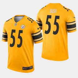 Pittsburgh Steelers 55 Devin Bush Inverted Legend Gold Jersey Pittsburgh Steelers 55 Devin Bush Inverted Legend Gold Jersey