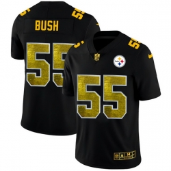 Pittsburgh Steelers 55 Devin Bush Men Black Nike Golden Sequin Vapor Limited NFL Jersey Pittsburgh Steelers 55 Devin Bush Men Black Nike Golden Sequin Vapor Limited NFL Jersey