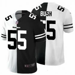 Pittsburgh Steelers 55 Devin Bush Men Black V White Peace Split Nike Vapor Untouchable Limited NFL Jersey Pittsburgh Steelers 55 Devin Bush Men Black V White Peace Split Nike Vapor Untouchable Limited NFL Jersey