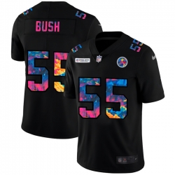 Pittsburgh Steelers 55 Devin Bush Men Nike Multi Color Black 2020 NFL Crucial Catch Vapor Untouchable Limited Jersey Pittsburgh Steelers 55 Devin Bush Men Nike Multi Color Black 2020 NFL Crucial Catch Vapor Untouchable Limited Jersey