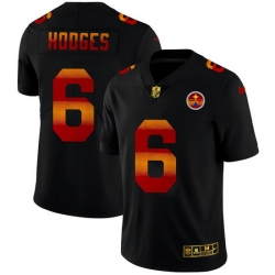 Pittsburgh Steelers 6 Devlin Hodges Men Black Nike Red Orange Stripe Vapor Limited NFL Jersey Pittsburgh Steelers 6 Devlin Hodges Men Black Nike Red Orange Stripe Vapor Limited NFL Jersey