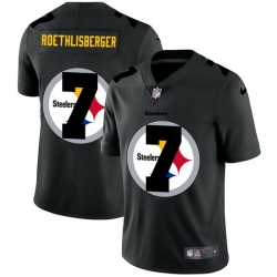 Pittsburgh Steelers 7 Ben Roethlisberger Men Nike Team Logo Dual Overlap Limited NFL Jersey Black Pittsburgh Steelers 7 Ben Roethlisberger Men Nike Team Logo Dual Overlap Limited NFL Jersey Black