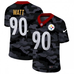 Pittsburgh Steelers 90 T J  Watt Men Nike 2020 Black CAMO Vapor Untouchable Limited Stitched NFL Jersey Pittsburgh Steelers 90 T J  Watt Men Nike 2020 Black CAMO Vapor Untouchable Limited Stitched NFL Jersey