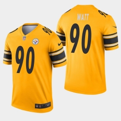 Pittsburgh Steelers 90 T.J. Watt Inverted Legend Gold Jersey Pittsburgh Steelers 90 T.J. Watt Inverted Legend Gold Jersey