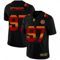 Pittsburgh Steelers 97 Cameron Heyward Men Black Nike Red Orange Stripe Vapor Limited NFL Jersey Pittsburgh Steelers 97 Cameron Heyward Men Black Nike Red Orange Stripe Vapor Limited NFL Jersey