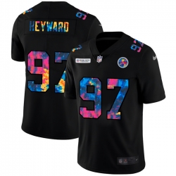 Pittsburgh Steelers 97 Cameron Heyward Men Nike Multi Color Black 2020 NFL Crucial Catch Vapor Untouchable Limited Jersey Pittsburgh Steelers 97 Cameron Heyward Men Nike Multi Color Black 2020 NFL Crucial Catch Vapor Untouchable Limited Jersey