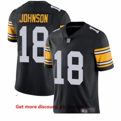 Steelers 18 Diontae Johnson Black Alternate Men Stitched Football Vapor Untouchable Limited Jersey Steelers 18 Diontae Johnson Black Alternate Men Stitched Football Vapor Untouchable Limited Jersey