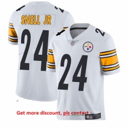 Steelers 24 Benny Snell Jr  White Men Stitched Football Vapor Untouchable Limited Jersey Steelers 24 Benny Snell Jr  White Men Stitched Football Vapor Untouchable Limited Jersey
