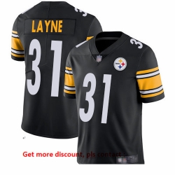Steelers 31 Justin Layne Black Team Color Men Stitched Football Vapor Untouchable Limited Jersey Steelers 31 Justin Layne Black Team Color Men Stitched Football Vapor Untouchable Limited Jersey