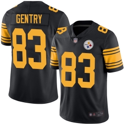 Steelers 83 Zach Gentry Black Men Stitched Football Limited Rush Jersey Steelers 83 Zach Gentry Black Men Stitched Football Limited Rush Jersey