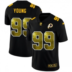 Washington Redskins 99 Chase Young Men Black Nike Golden Sequin Vapor Limited NFL Jersey Washington Redskins 99 Chase Young Men Black Nike Golden Sequin Vapor Limited NFL Jersey