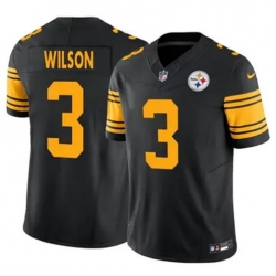 Youth Pittsburgh Steelers 3 Russell Wilson Rush F U S E Vapor Untouchable Limited Football Stitched Jersey