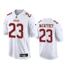 Men San Francisco 49ers 23 Christian McCaffrey White Fashion Vapor Untouchable Limited Stitched Football Jersey