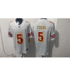 Men San Francisco 49ers 5 Mike Evans White Gold 2026 F U S E Rivalries Vapor Limited Stitched Football Jersey Men San Francisco 49ers 5 Mike Evans White Gold 2026 F U S E Rivalries Vapor Limited Stitched Football Jersey