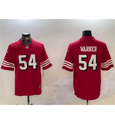 Men San Francisco 49ers 54 Fred Warner Red Vapor Untouchable Limited Stitched Jersey