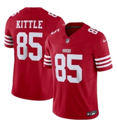 Men San Francisco 49ers 85 George Kittle Red 2023 F U S E  Vapor Untouchable Limited Stitched Football Jersey