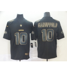 Nike 49ers 10 Jimmy Garoppolo Black Gold Vapor Untouchable Limited Jersey