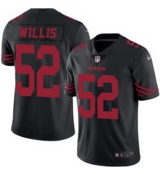 Nike 49ers #52 Patrick Willis Black Youth Stitched NFL Limited Rush Jersey