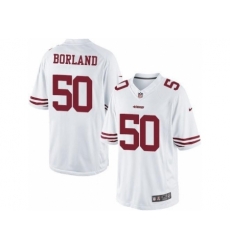 Nike San Francisco 49ers 50 Chris Borland White Limited NFL Jersey