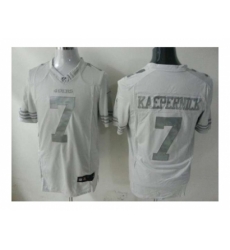 Nike san francisco 49ers 7 Colin Kaepernick White game Platinum NFL Jersey