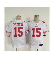 nike nfl jerseys san francisco 49ers 15 smelter white[Elite][smelter]