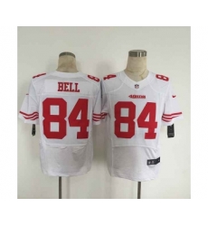 nike nfl jerseys san francisco 49ers 84 bell white[Elite][bell]