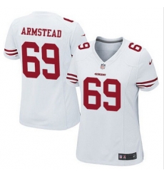 Women NEW San Francisco 49ers #69 Arik Armstead White Stitched NFL Elite Jersey