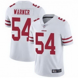 Youth Nike San Francisco 49ers Fred Warner 54 White Vapor Untouchable Limited NFL Jersey