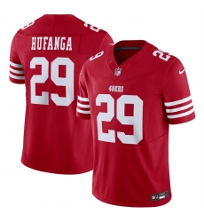 Youth San Francisco 49ers 29 Talanoa Hufanga Red Vapor Untouchable Limited Stitched Football Jersey