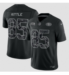 Youth San Francisco 49ers  85 George Kittle Black 2026 Salute to Service Limited Stitched Football Jersey