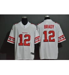 Buccaneers 12 Tom Brady White Team Logos Fashion Vapor Limited Jersey