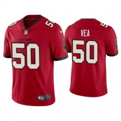 Men Nike Tampa Bay Buccaneers 50 Vita Vea Red Vapor Limited Jersey