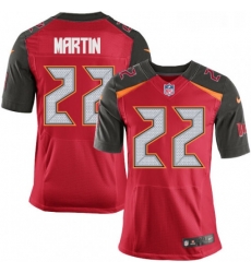 Mens Nike Tampa Bay Buccaneers 22 Doug Martin Elite Red Team Color NFL Jersey