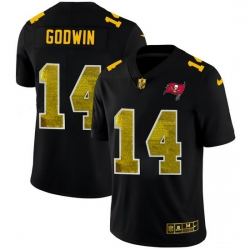 Tampa Bay Buccaneers 14 Chris Godwin Men Black Nike Golden Sequin Vapor Limited NFL Jersey